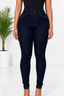 High-Rise Dark Wash Skinny Jeans