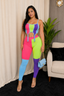 Vivid Horizon Colorblock Pants Set