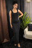 Just Enough Ribbed Maxi Dress