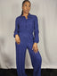 Sweet Sapphire Crinkle Jumpsuit