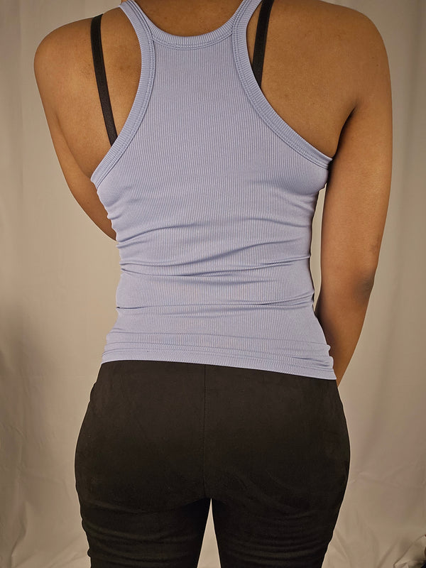 Cloud Nine Ribbed Racerback Top