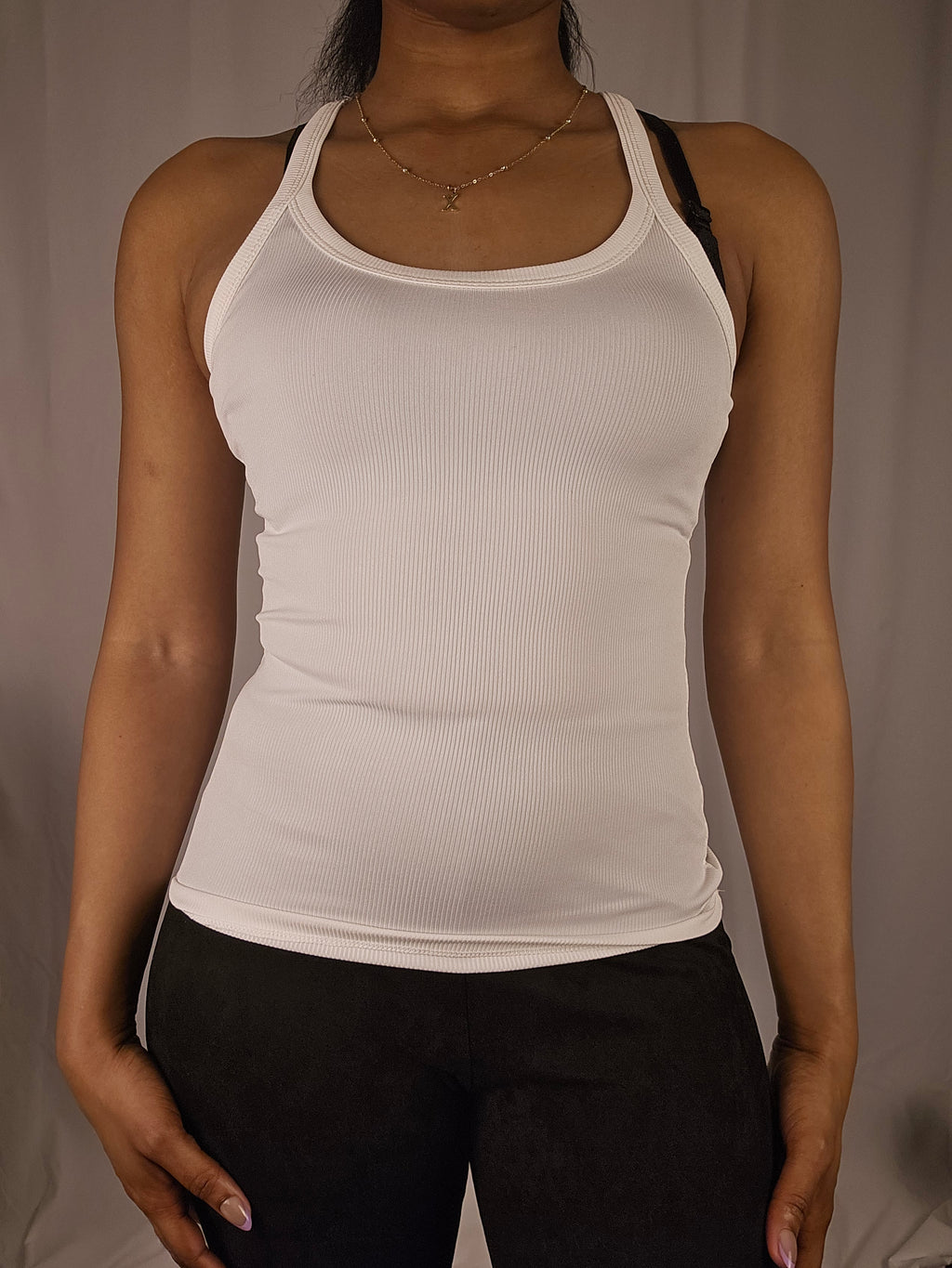 Cloud Nine Ribbed Racerback Top