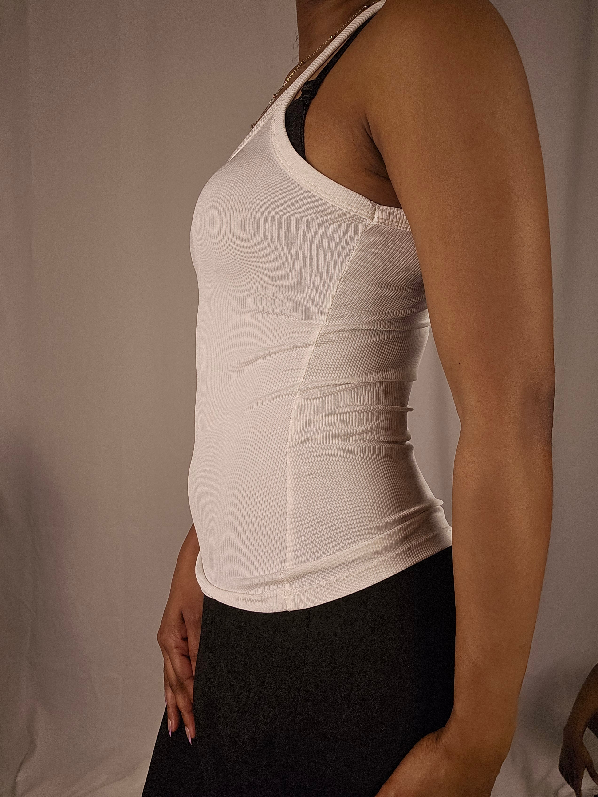 Cloud Nine Ribbed Racerback Top