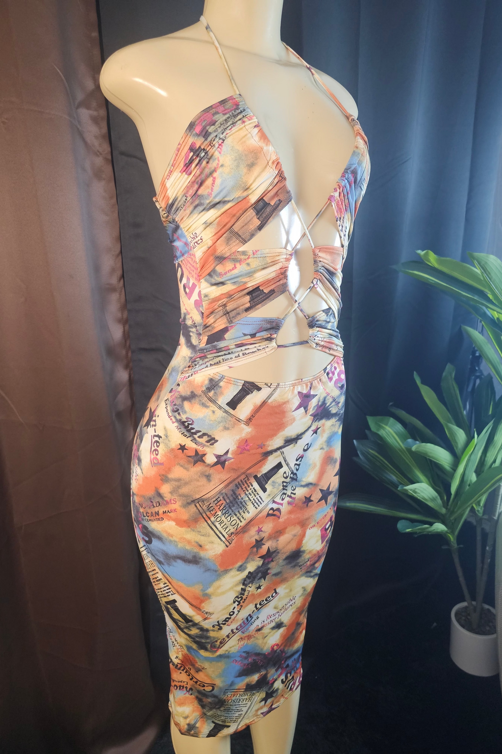 Read All About It Midi Dress