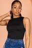 Sleek Essential High-Neck Bodysuit Top