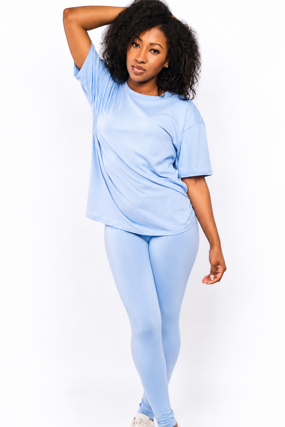 Butter Soft Oversized Tee & Legging Lounge Set Secondary image