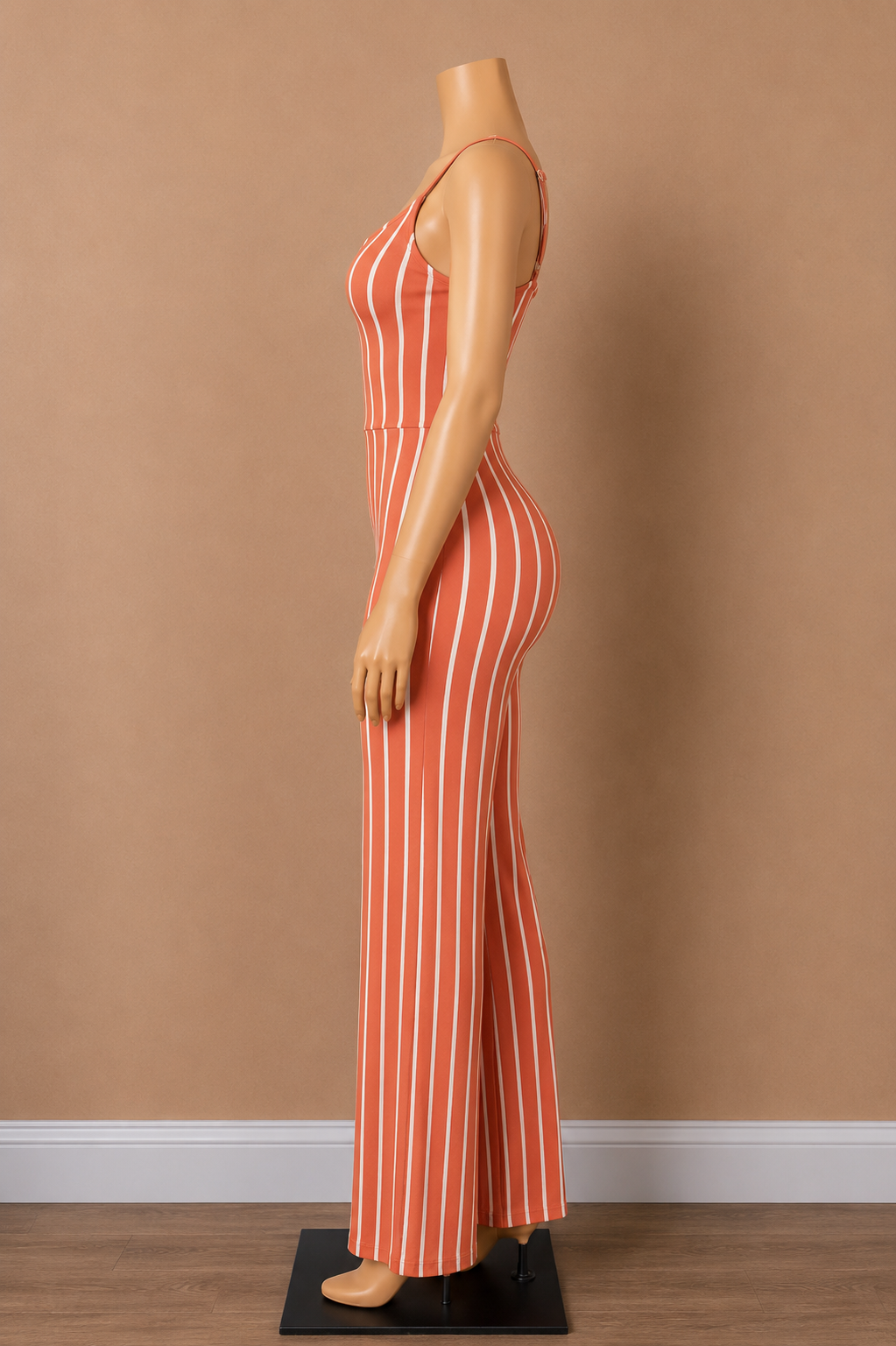 Kandy Kane Striped Wide Leg Jumpsuit