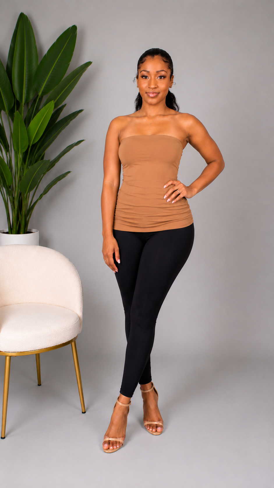 Side Shirring Tube Top Secondary image