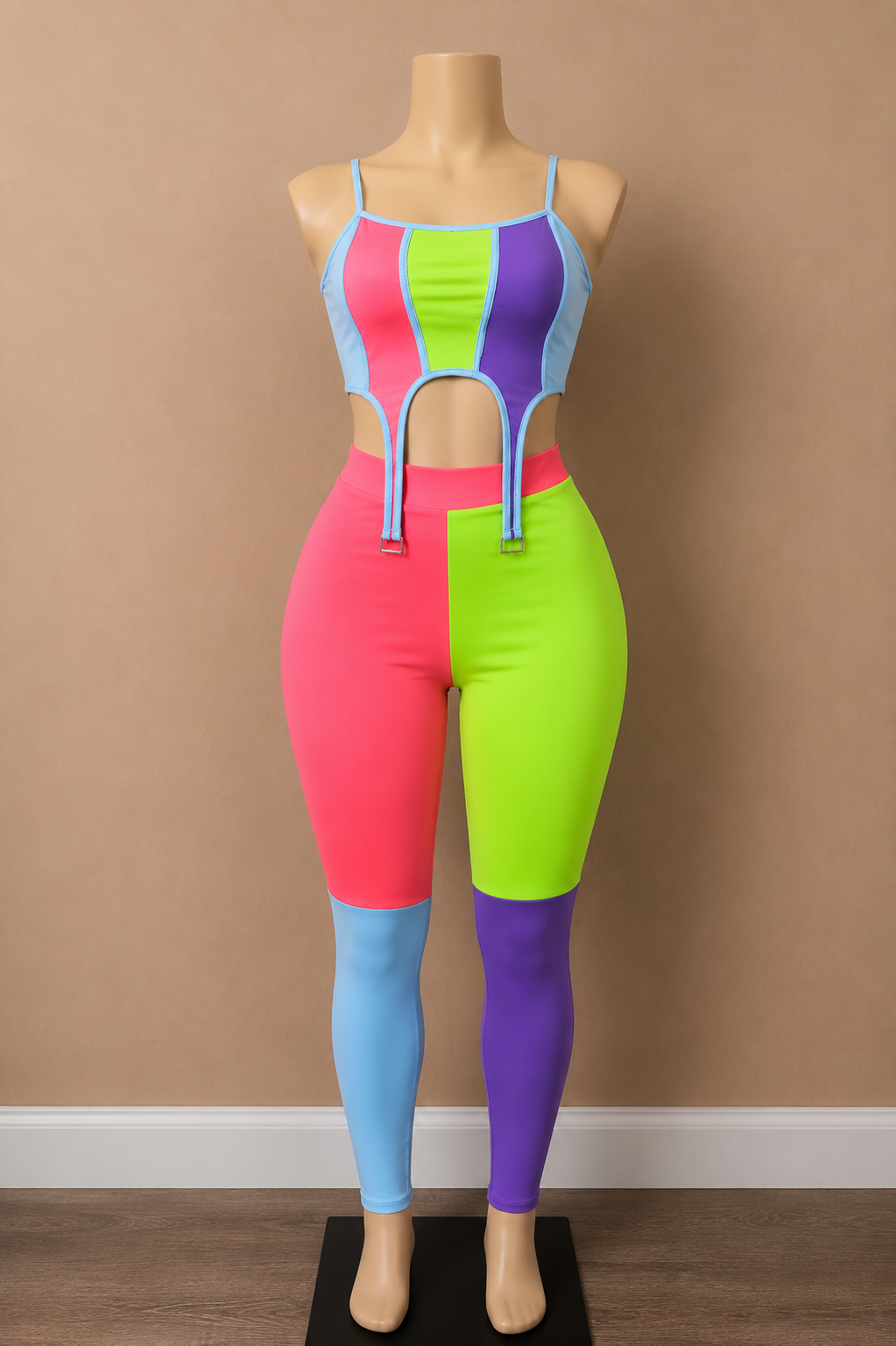 Vivid Horizon Colorblock Pants Set