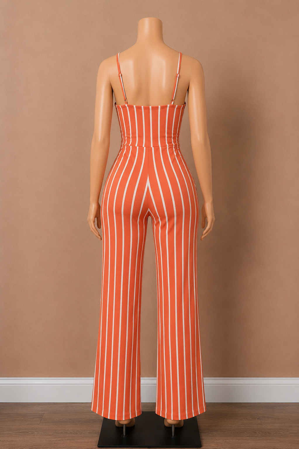 Kandy Kane Striped Wide Leg Jumpsuit