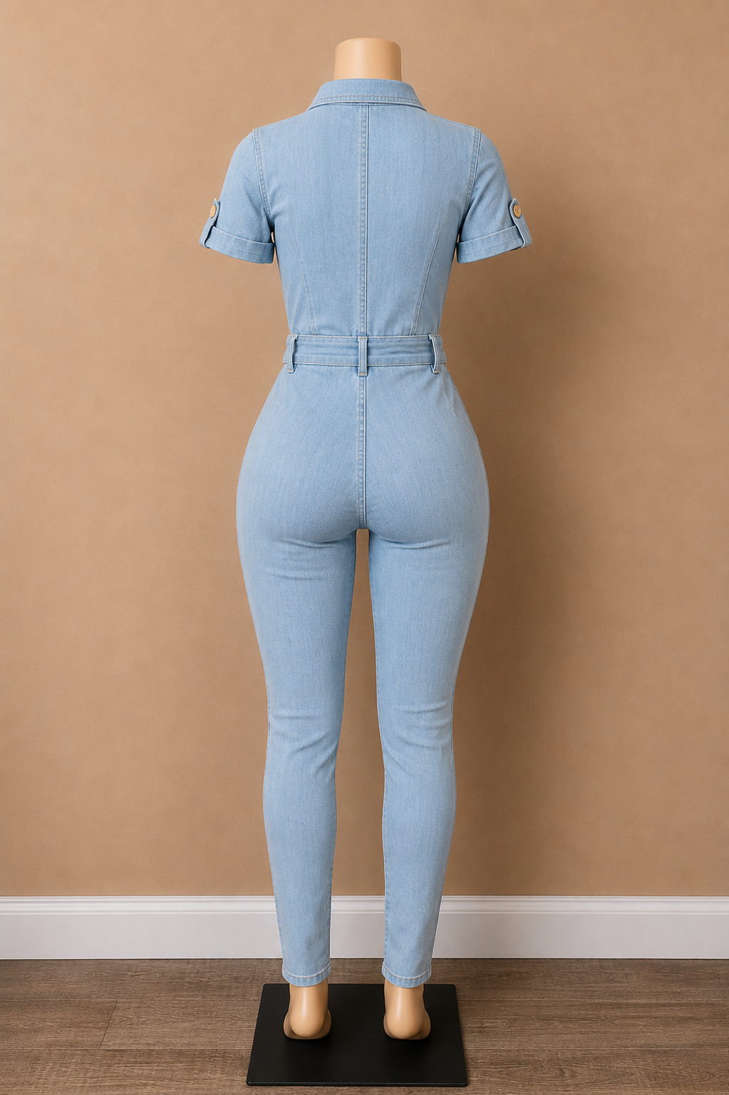 Jump For Joy Denim Jumpsuit