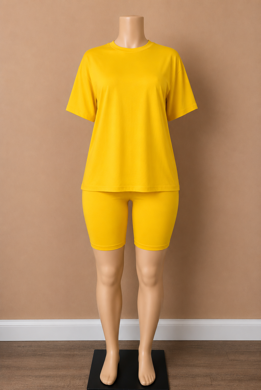 Off-Duty Oversized Tee & Biker Short Set