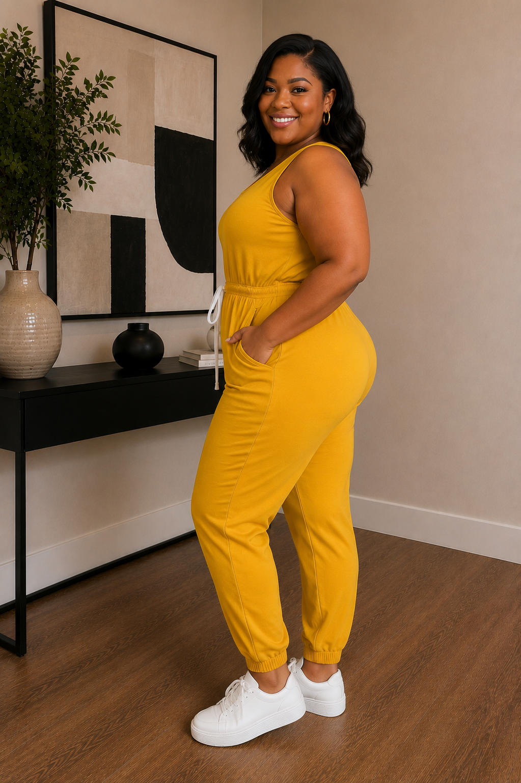 Plus Size Day & Night Jumpsuit