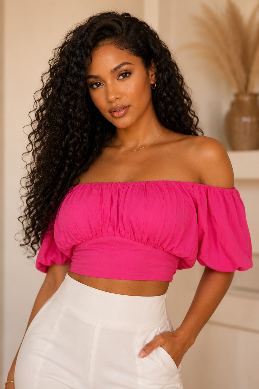 Baby Doll Off The Shoulder Top