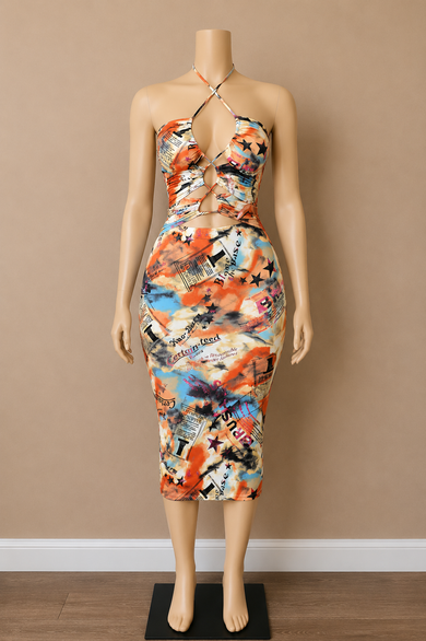 Read All About It Midi Dress