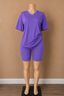 Chill Kinda Day V-Neck Biker Short Set