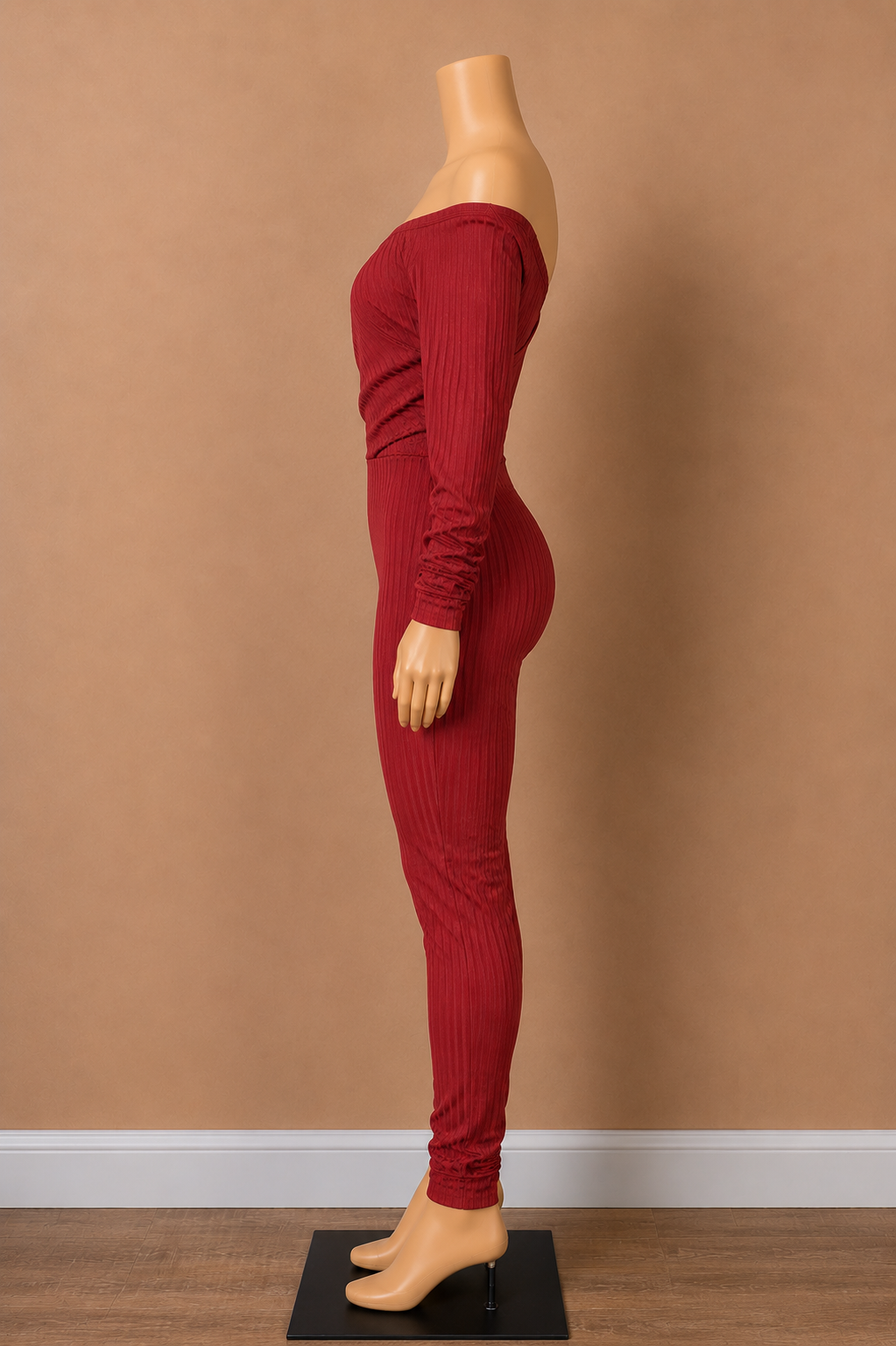 Off Shoulder Cross Front Jumpsuit