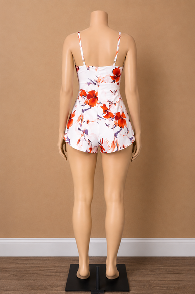 Front Cut Out Spaghetti Strap Romper