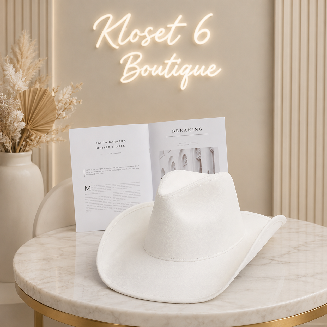 Giddy Up Faux Suede Cowboy Hat Secondary image