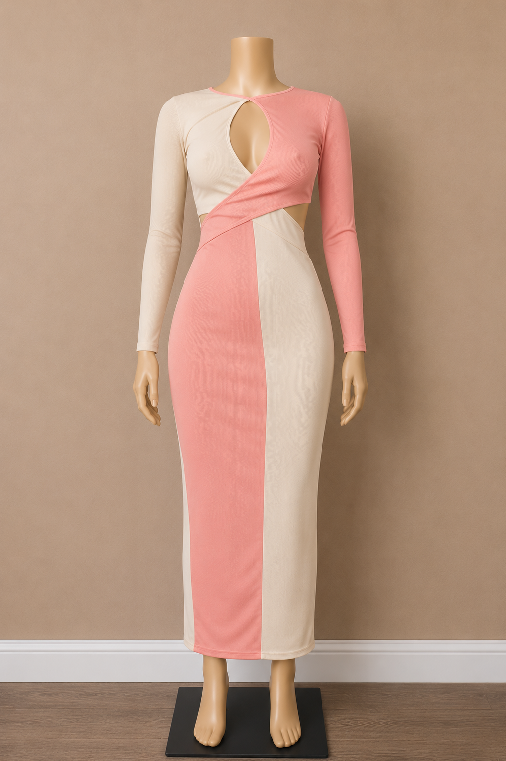 Rose Hour Cut Out Maxi Dress