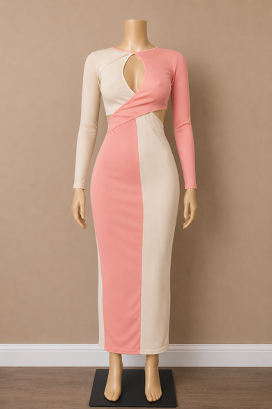 Rose Hour Cut Out Maxi Dress