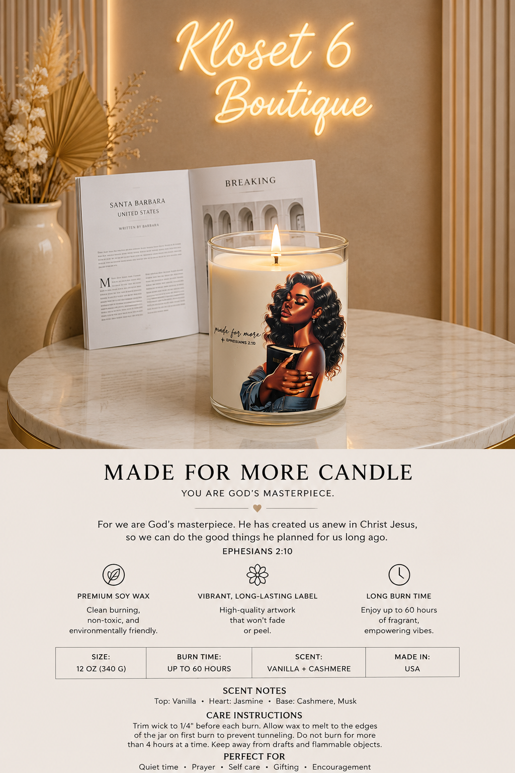 Made For More Candle Main image