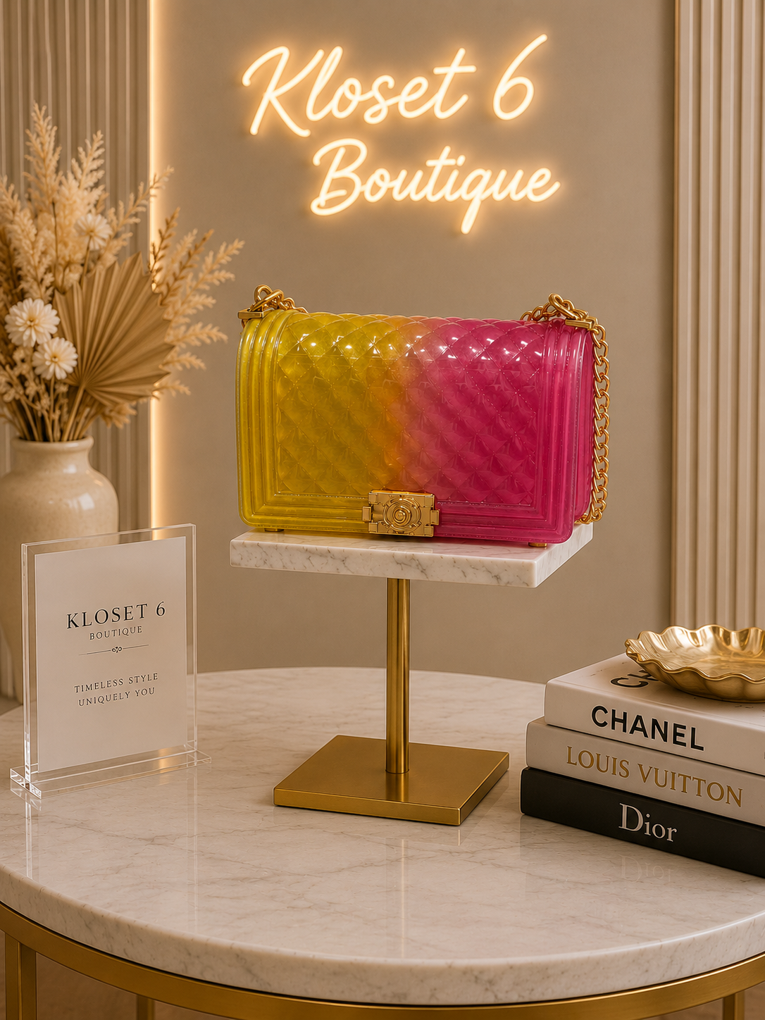 Sunset Sorbet Jelly Crossbody Bag