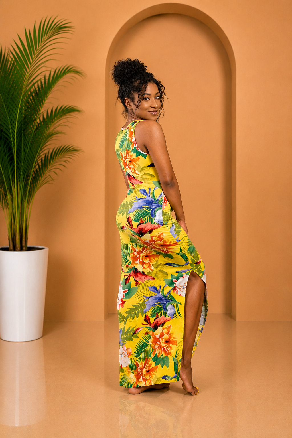 Lemon Drop Silhouette Maxi Dress Secondary image