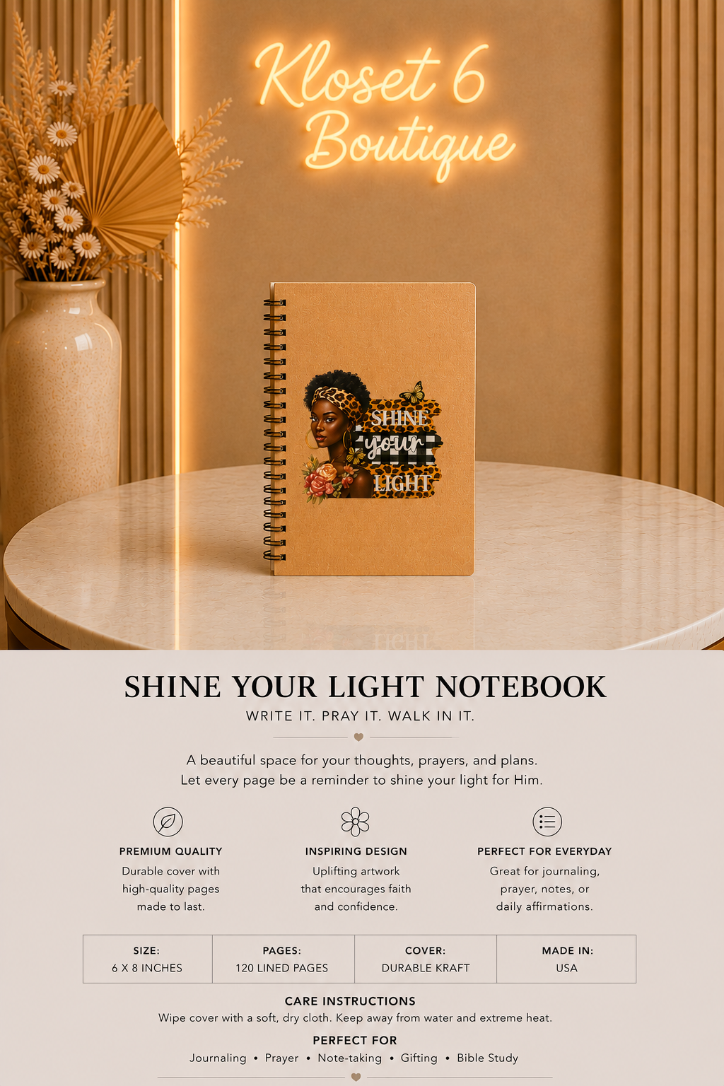 Shine Your Light Notebook Main image