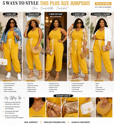 Plus Size Day & Night Jumpsuit