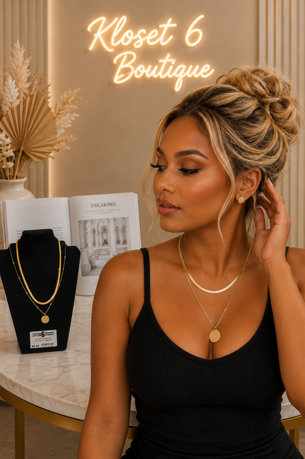 Golden Grace Layered Necklace Main image