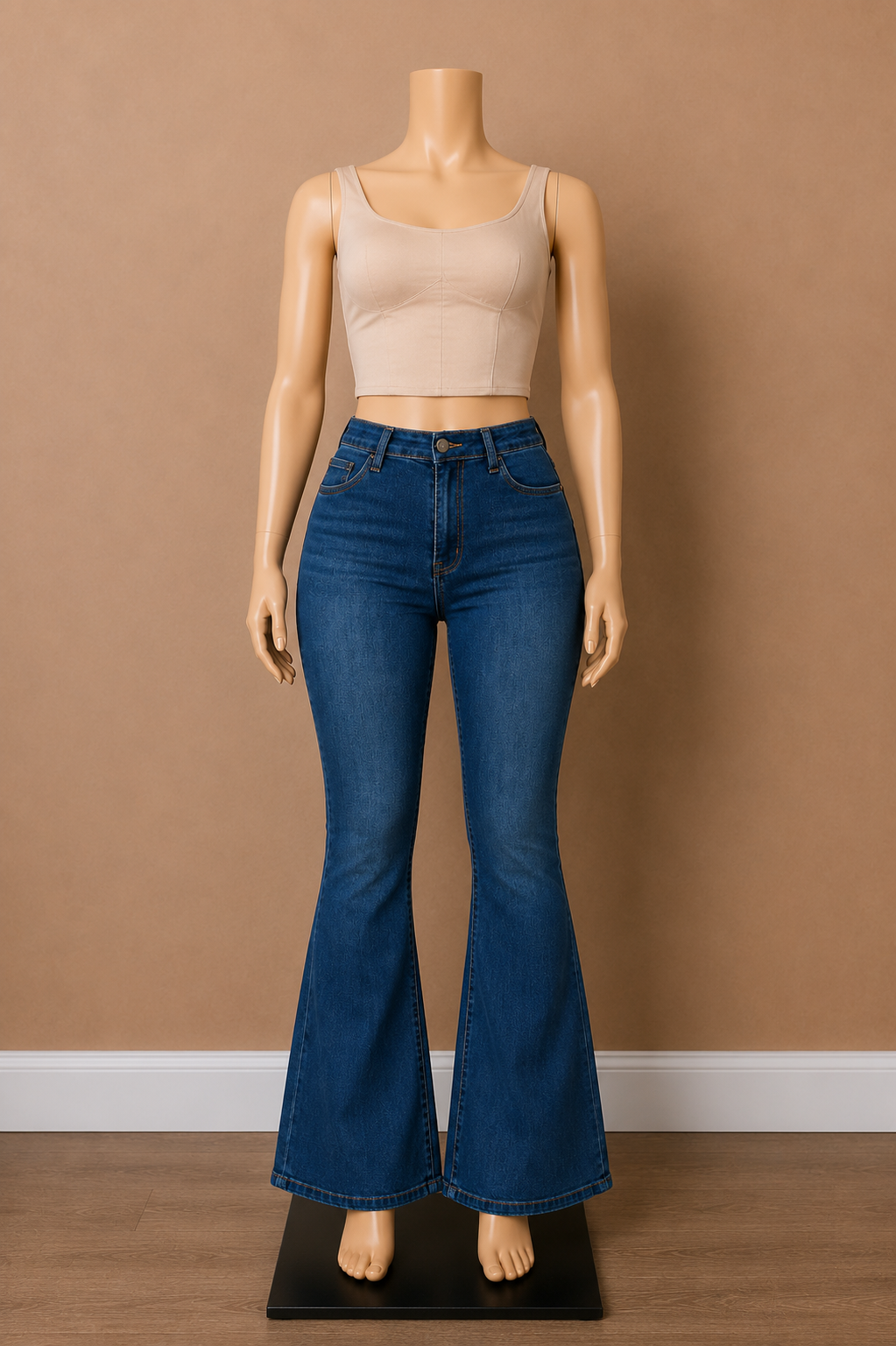 Fierce And Flared High Waist Flared Denim Jeans