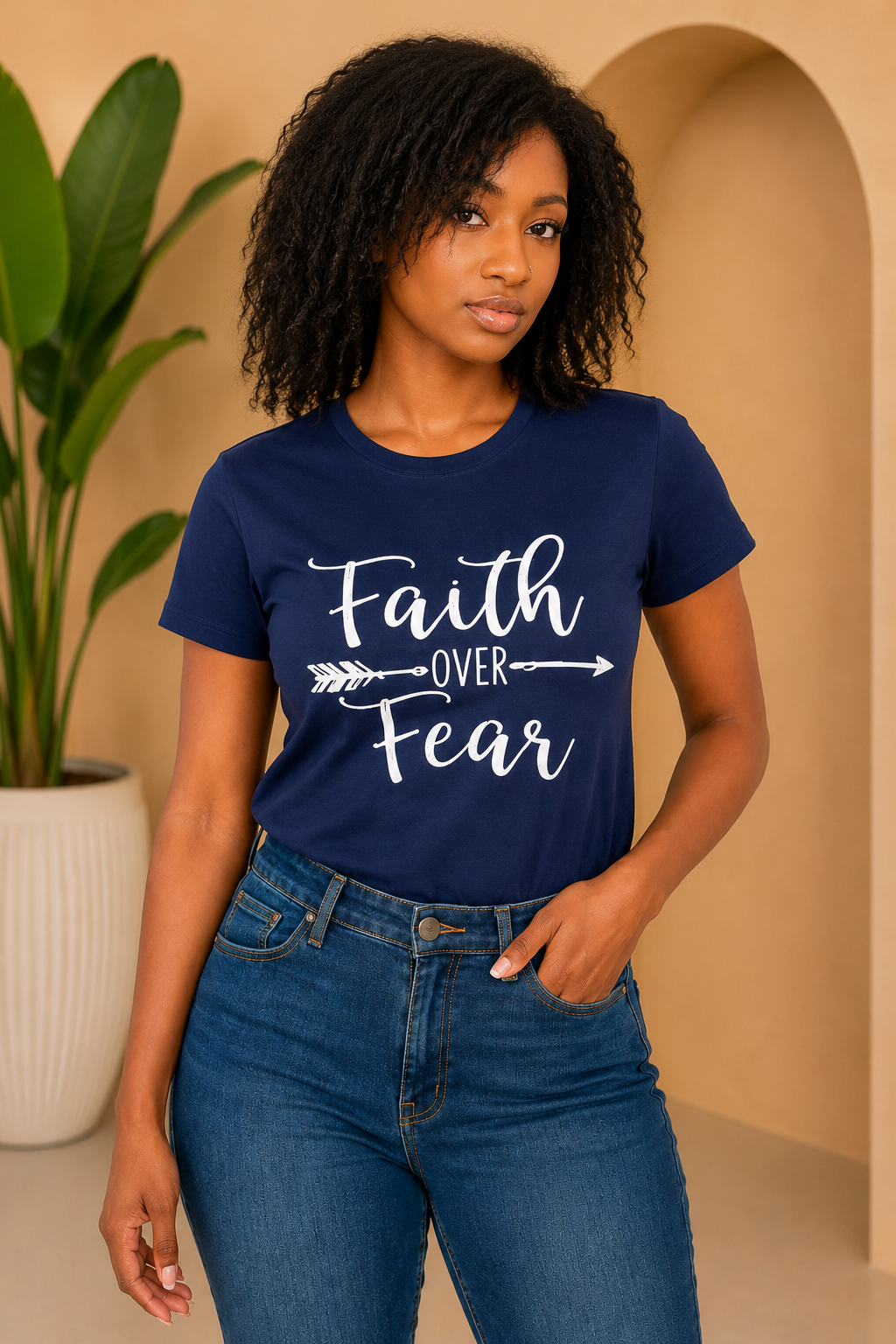 "Faith Over Fear" T-Shirt Top