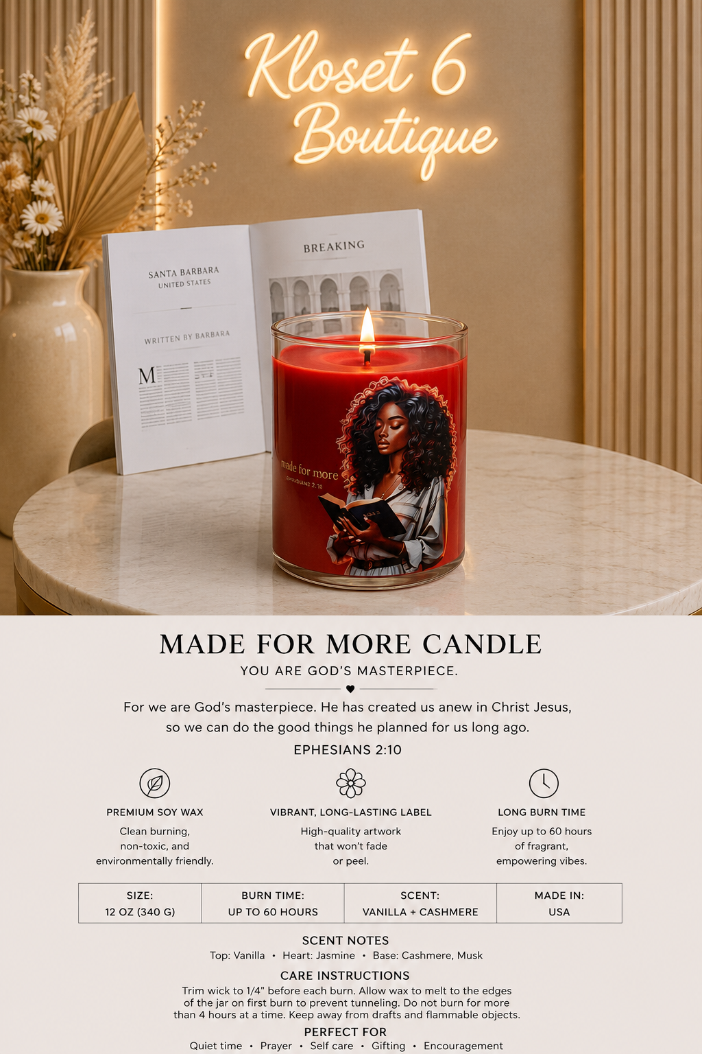 Made For More Candle (Red) Main image